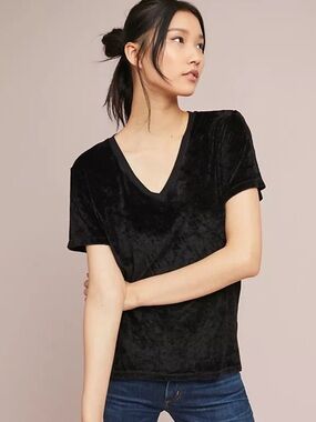 Michael Stars Vali Velvet VNeck Tee SM